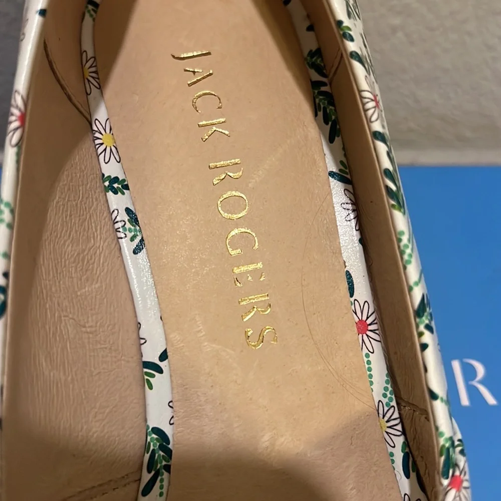 NWT Jack Rogers Palmer Criss Cross Wedge Espadrille